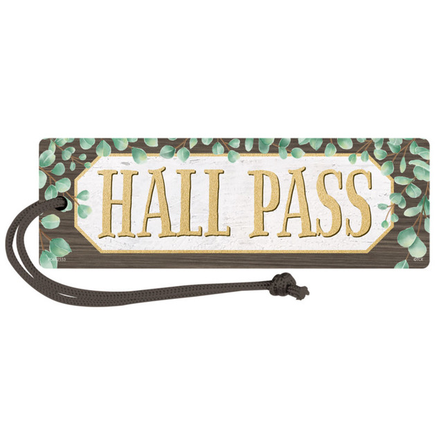 TEACHER CREATED RESOURCES Teacher Created Resources® Eucalyptus Magnetic Hall Pass