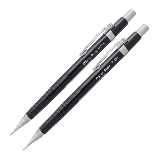 PENTEL OF AMERICA Pentel® Sharp Mechanical Pencil (0.5mm), Black Barrel, Pack of 2