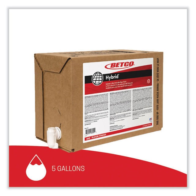 BETCO CORPORATION 660B500 Hybrid Floor Finish, 5 gal Bag-in-Box