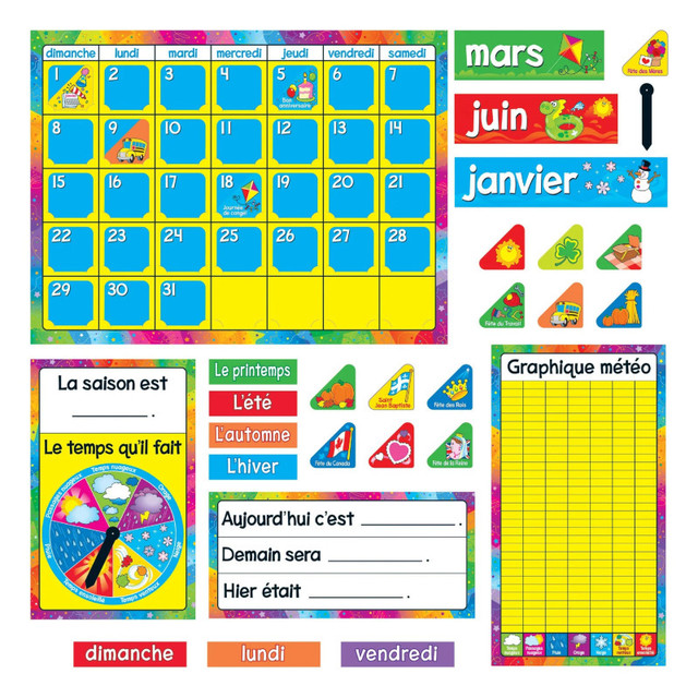 TREND ENTERPRISES INC. TREND Calendrier Annuel (FR) Bulletin Board Set