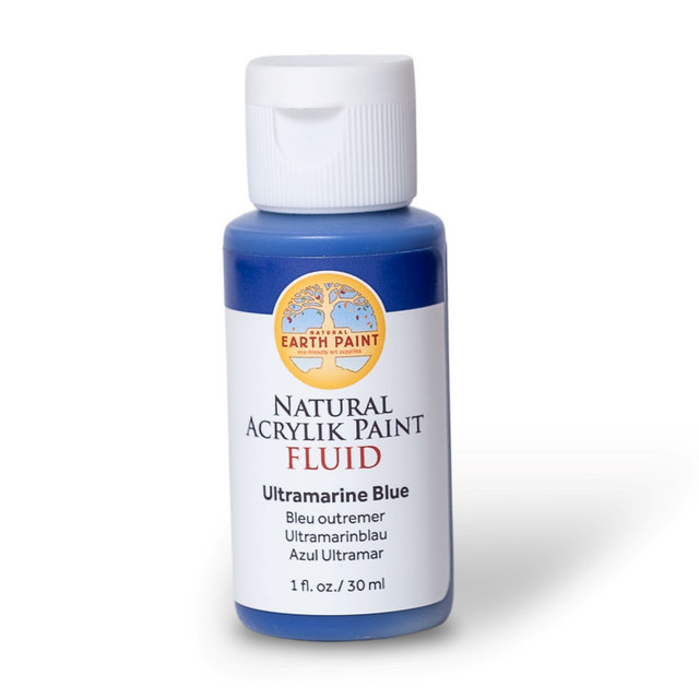 NATURAL EARTH PAINT Natural Earth Paint Natural Fluid Acrylik Paint, 1 oz, Ultramarine Blue