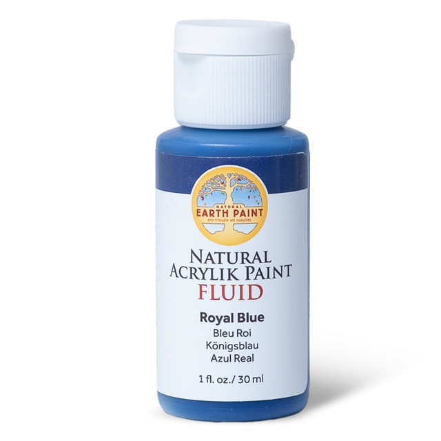 NATURAL EARTH PAINT Natural Earth Paint Natural Fluid Acrylik Paint, 1 oz, Royal Blue