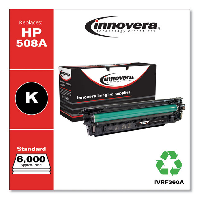 INNOVERA F360A Remanufactured Black Toner, Replacement for 508A (CF360A), 6,000 Page-Yield