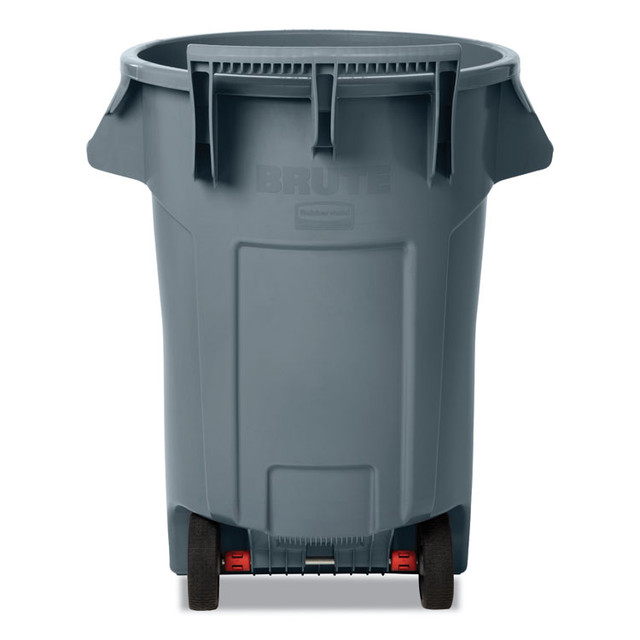 RUBBERMAID COMMERCIAL PROD. 2131929 Vented Wheeled BRUTE Container, 44 gal, Plastic, Gray