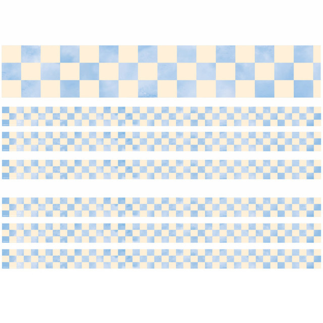 EUREKA Eureka® Checkered Sky Deco Trim, 37 Feet Per Pack, 6 Packs