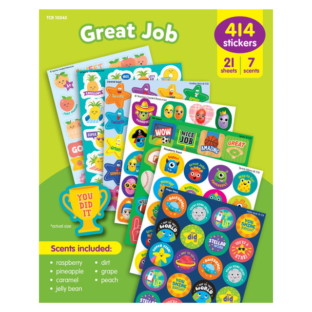 TEACHER CREATED RESOURCES Teacher Created Resources Great Job Smelly Stickers Variety Pack