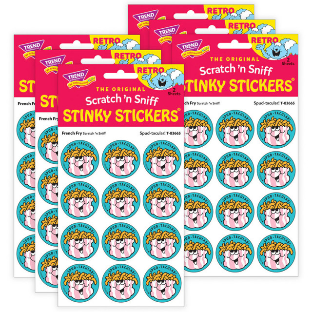 TREND ENTERPRISES INC. TREND Spud-tacular!/ French Fry Scent Stickers, 24 Per Pack, 6 Packs