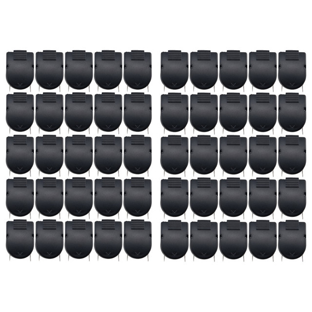 ADVANTUS Advantus® Wall Clips For Fabric Panels, Black, 40 Sheet Capacity, Pack of 50