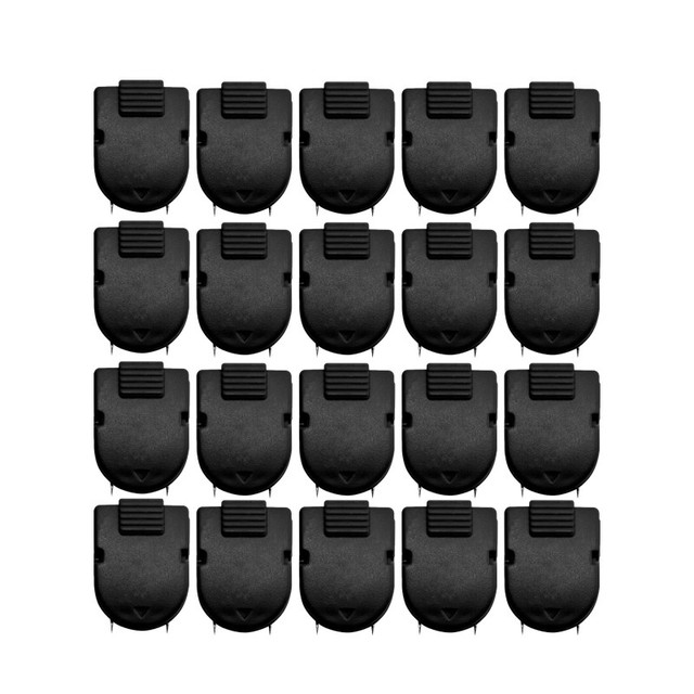 ADVANTUS Advantus® Wall Clips For Fabric Panels, Black, 40 Sheet Capacity, Pack of 20