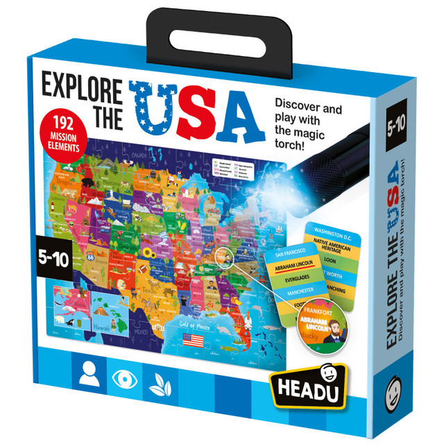 HEADU USA LLC Headu Explore the USA Puzzle Game