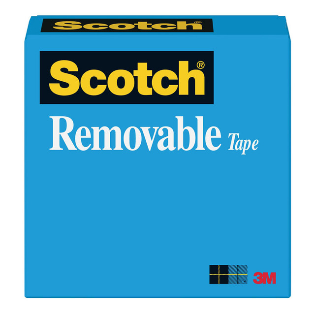 3M COMPANY 3M® Scotch® Removable Tape, 1/2 in X 36 yd, Matte Clear, 1 Roll