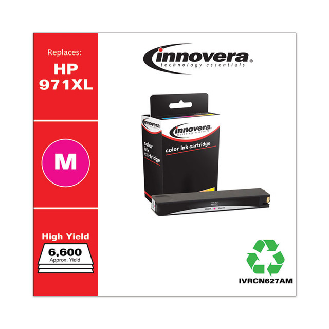 INNOVERA CN627AM Remanufactured Magenta High-Yield Ink, Replacement for 971XL (CN627AM), 6,600 Page-Yield