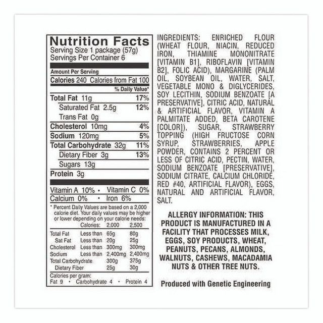 BISCOMERICA CORP. Knott's Berry Farm® BIS59637 Premium Berry Jam Shortbread Cookies, Strawberry, 2 oz, 36/Carton