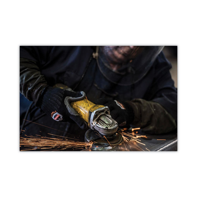 TENACIOUS HOLDINGS, INC. ergodyne® 16454 ProFlex 9000 Lightweight Anti-Vibration Gloves, EN388: 3343, Large, Black, Pair