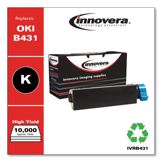 INNOVERA B431 Remanufactured Black Toner, Replacement for 44574901, 10,000 Page-Yield