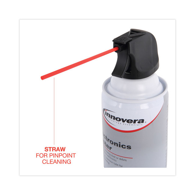 INNOVERA 10010 Compressed Air Duster Cleaner, 10 oz Can