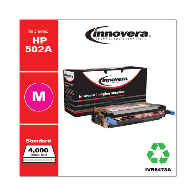 INNOVERA 6473A Remanufactured Magenta Toner, Replacement for 502A (Q6473A), 4,000 Page-Yield