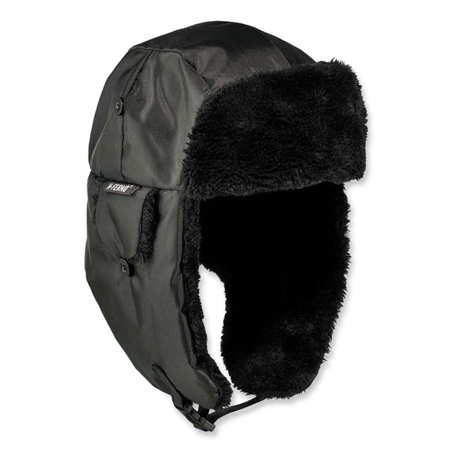 TENACIOUS HOLDINGS, INC. ergodyne® 16859 N-Ferno 6802Z Zippered Trapper Hat, Large/X-Large, Black