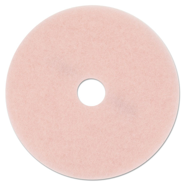 3M/COMMERCIAL TAPE DIV. 25863 Ultra High-Speed Eraser Floor Burnishing Pad 3600, 27" Diameter, Pink, 5/Carton