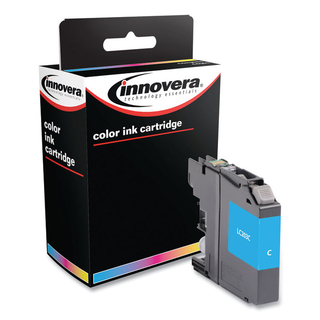 INNOVERA LC203C Remanufactured Cyan High-Yield Ink, Replacement for LC203C, 550 Page-Yield