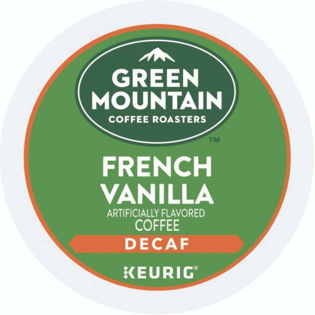 KEURIG DR PEPPER Green Mountain Coffee® 7732CT French Vanilla Decaf Coffee K-Cups, 96/Carton