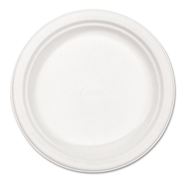 HUHTAMAKI Chinet® 21227 Paper Dinnerware, Plate, 8.75" dia, White, 500/Carton