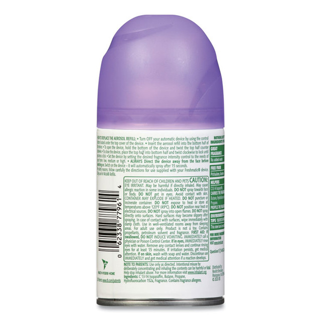 RECKITT BENCKISER Air Wick® 77961 Freshmatic Ultra Automatic Spray Refill, Lavender/Chamomile, 5.89 oz Aerosol Spray