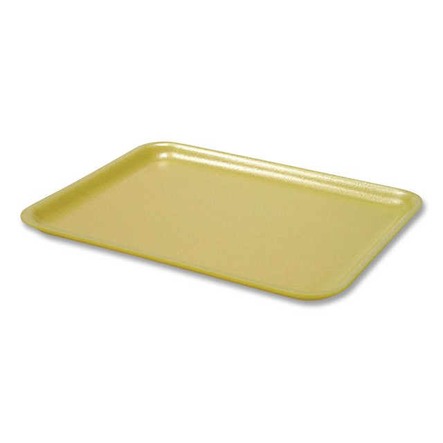 PACTIV EVERGREEN CORPORATION 51P302 Supermarket Tray, #2, 8.38 x 5.88 x 1.21, Yellow, Foam, 500/Carton