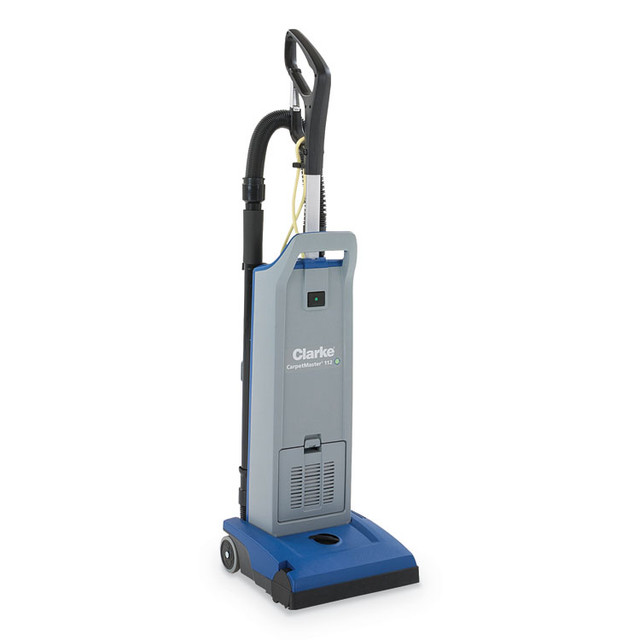 NILFISK, INC. Clarke® 107407690 CarpetMaster 12" Single-Motor Upright Vacuum, 11.5" Cleaning Path, Gray/Blue