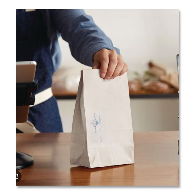 BAGCRAFT 300298 Dubl Wax SOS Bakery Bags, 6.13" x 4" x 12.38", White, 1,000/Carton