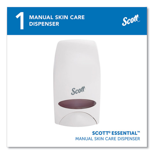 KIMBERLY CLARK Scott® 92144 Essential Manual Skin Care Dispenser, 1,000 mL, 5 x 5.25 x 8.38, White