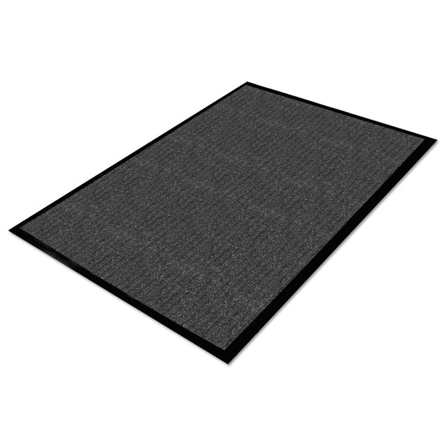 MILLENNIUM MAT COMPANY Guardian 64031030 Golden Series Dual Rib Indoor Wiper Mats, Rectangular, Charcoal Gray Carpeted Surface, 36" x 10 ft
