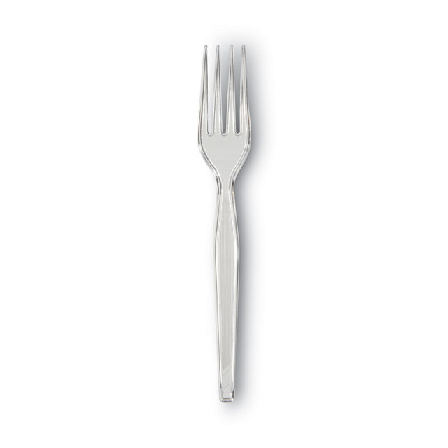 GEORGIA PACIFIC Dixie® FH017 Plastic Cutlery, Heavyweight Fork, Clear, 1,000/Carton
