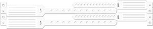 Medical ID Solutions  445 Wristband Set, 4-Part, Mother-Baby Set, Insert, White, 100/bx