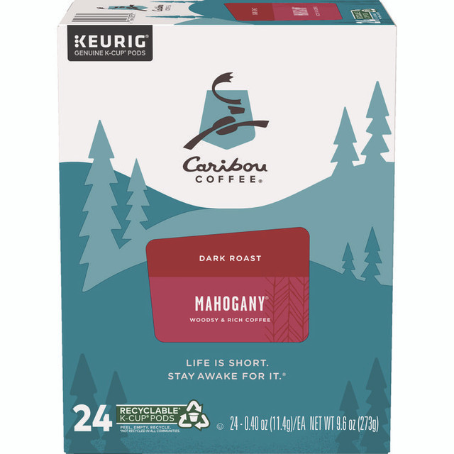 KEURIG DR PEPPER Caribou Coffee® 6990 Mahogany Coffee K-Cups, 24/ Box