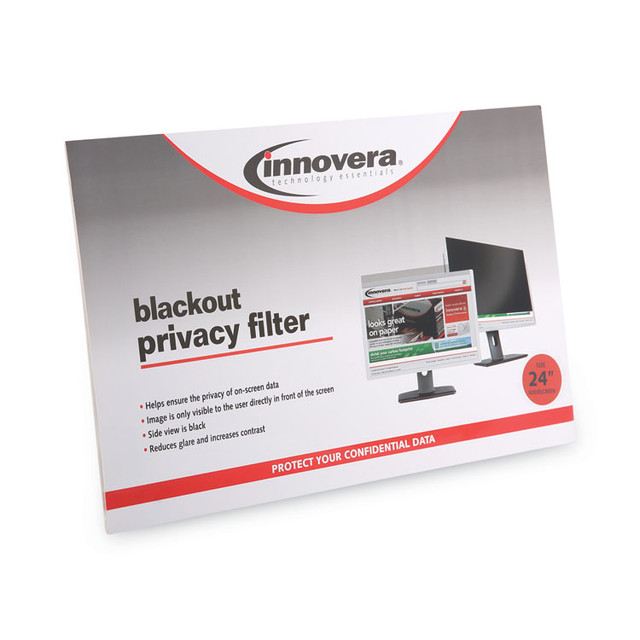 INNOVERA BLF24W Blackout Privacy Filter for 24" Widescreen Flat Panel Monitor, 16:10 Aspect Ratio