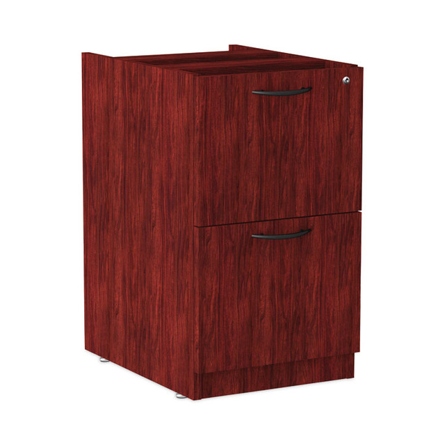 ALERA VA54-2822MY Alera Valencia Series Full Pedestal File, Left or Right, 2 Legal/Letter-Size File Drawers, Mahogany, 15.63" x 20.5" x 28.5"