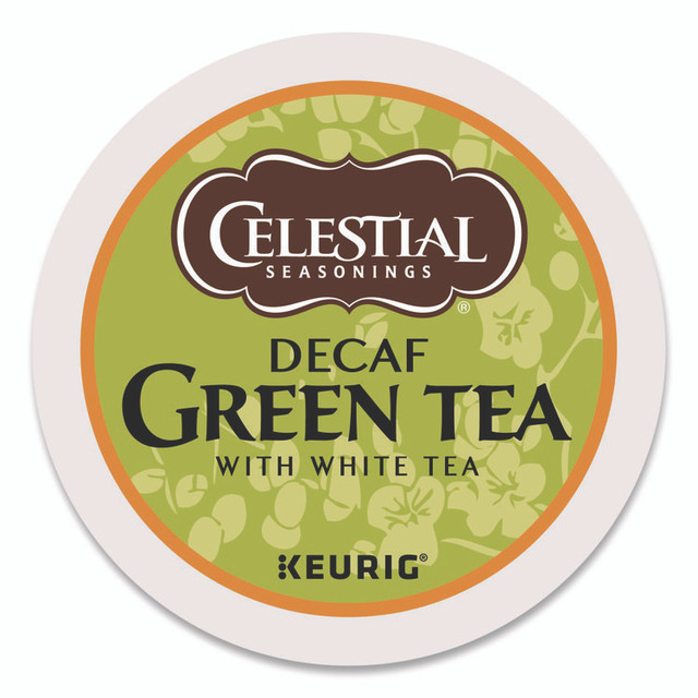 KEURIG DR PEPPER Celestial Seasonings® 14737CT Decaffeinated Green Tea K-Cups, 96/Carton