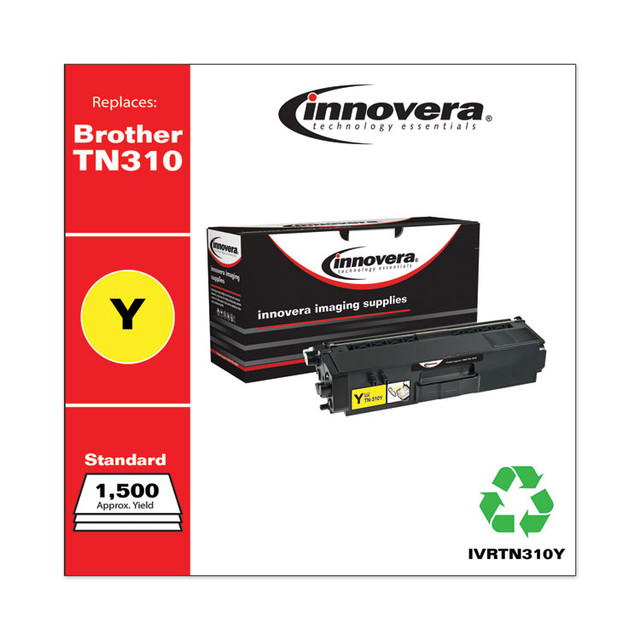 INNOVERA TN310Y Remanufactured Yellow Toner, Replacement for TN310Y, 1,500 Page-Yield