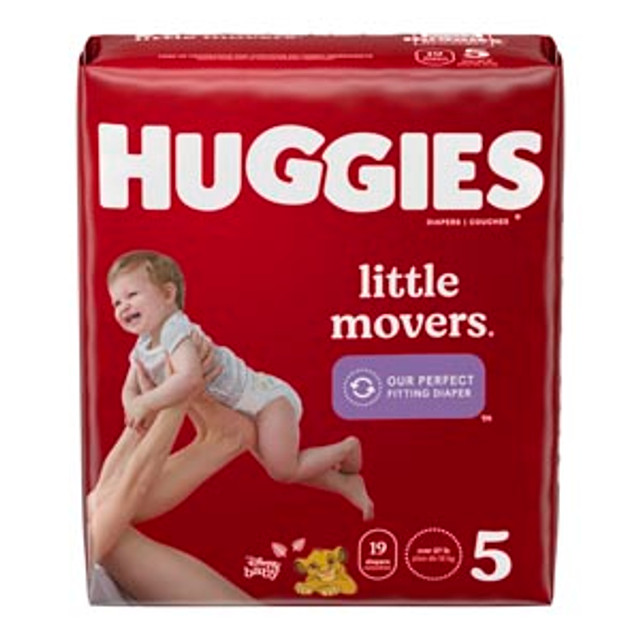 Kimberly-Clark Consumer  49680 Little Movers, Size 5, Jumbo Pack, 19/pk, 4 pk/cs