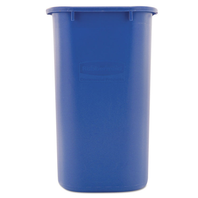 RUBBERMAID COMMERCIAL PROD. 295673BE Deskside Recycling Container, Medium, 28.13 qt, Plastic, Blue