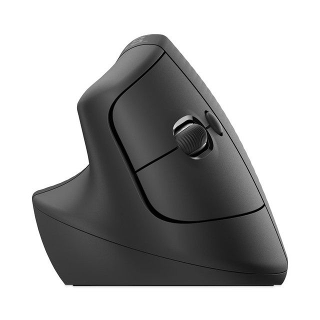 LOGITECH, INC. 910006467 Lift Vertical Ergonomic Mouse, 2.4 GHz Frequency/32 ft Wireless Range, Left Hand Use, Graphite