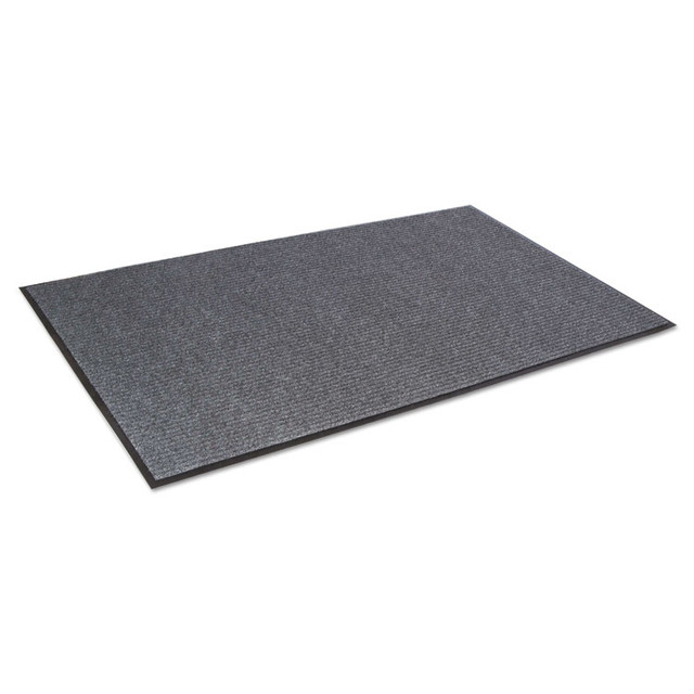 CROWN MATS & MATTING NR0035GY Needle-Rib Wiper/Scraper Mat, Rectangular, Gray Ribbed Surface, 36" x 60"