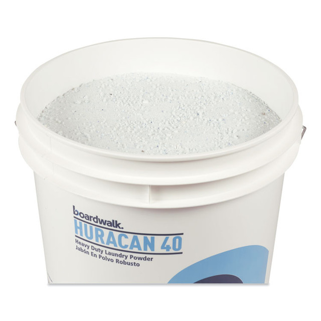 BOARDWALK HURACAN40 Low Suds Industrial Powder Laundry Detergent, Fresh Lemon Scent, 40 lb Pail