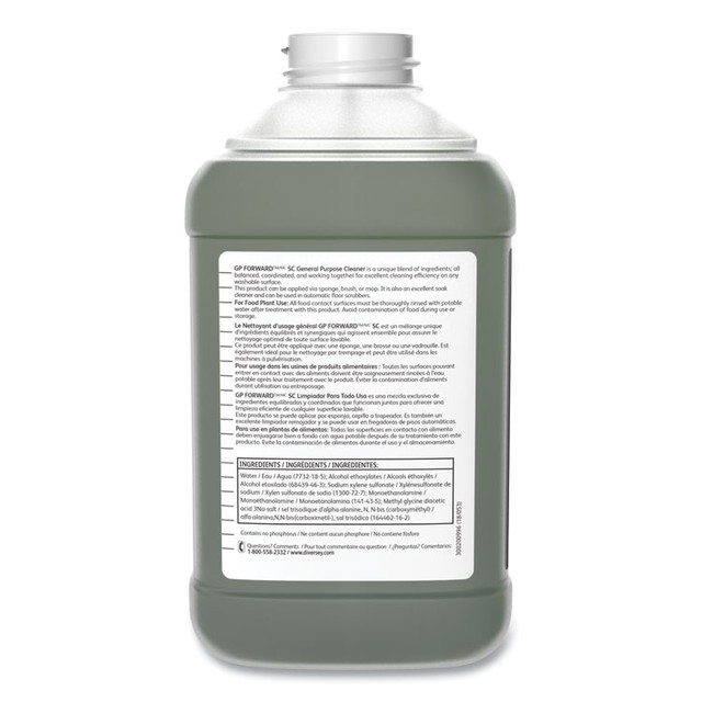 DIVERSEY 101109738 GP ForwardTM/MC General Purpose Cleaner, Mild Citrus Scent, 84.5 oz Pack, 2/Carton