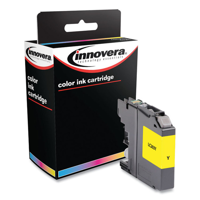 INNOVERA LC203Y Remanufactured Yellow High-Yield Ink, Replacement for LC203Y, 550 Page-Yield