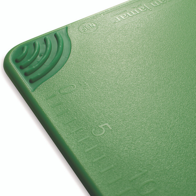 CFS BRANDS San Jamar® CBG182412GN Saf-T-Grip Cutting Board, 24 x 18 x 0.5, Green