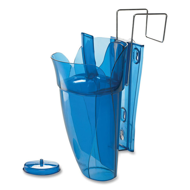 CFS BRANDS San Jamar® SI9000 Saf-T-Scoop and Guardian System for Ice Machines, 64 oz to 86 oz Ice Scoop, Transparent Blue
