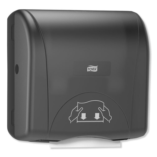 SCA TISSUE Tork® 774728 Mini Mechanical Hand Towel Roll Dispenser, For H71 System, 11.75 x 7.5 x 12.5, Black