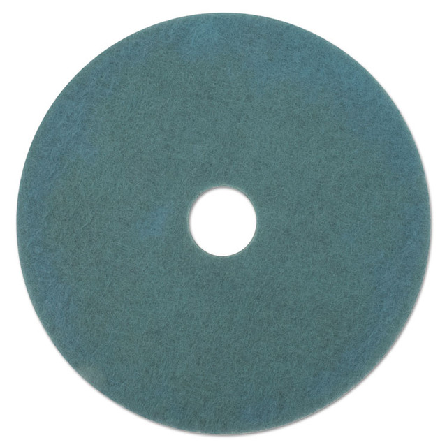3M/COMMERCIAL TAPE DIV. 20264 Ultra High-Speed Floor Burnishing Pads 3100, 27" Diameter, Aqua, 5/Carton